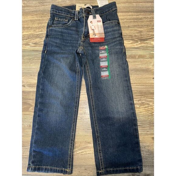 Levi's Boys' 514 Straight Fit Performance Jeans - Medium Wash Size 4. NWT. Z - Picture 1 of 10